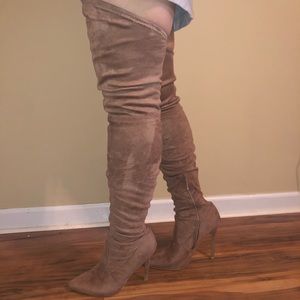 Over the knee high boots